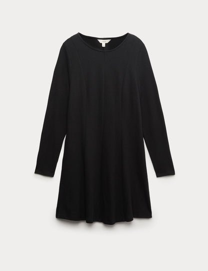 Pamuk Karışımlı Jersey Mini Elbise