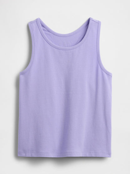Lila Kids Gap Logo Yarış Sırtı Tank Üstü