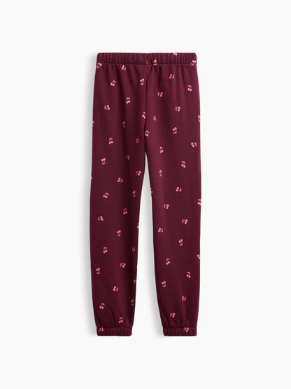 Bordo Relaxed Gap Logo Eşofman Altı