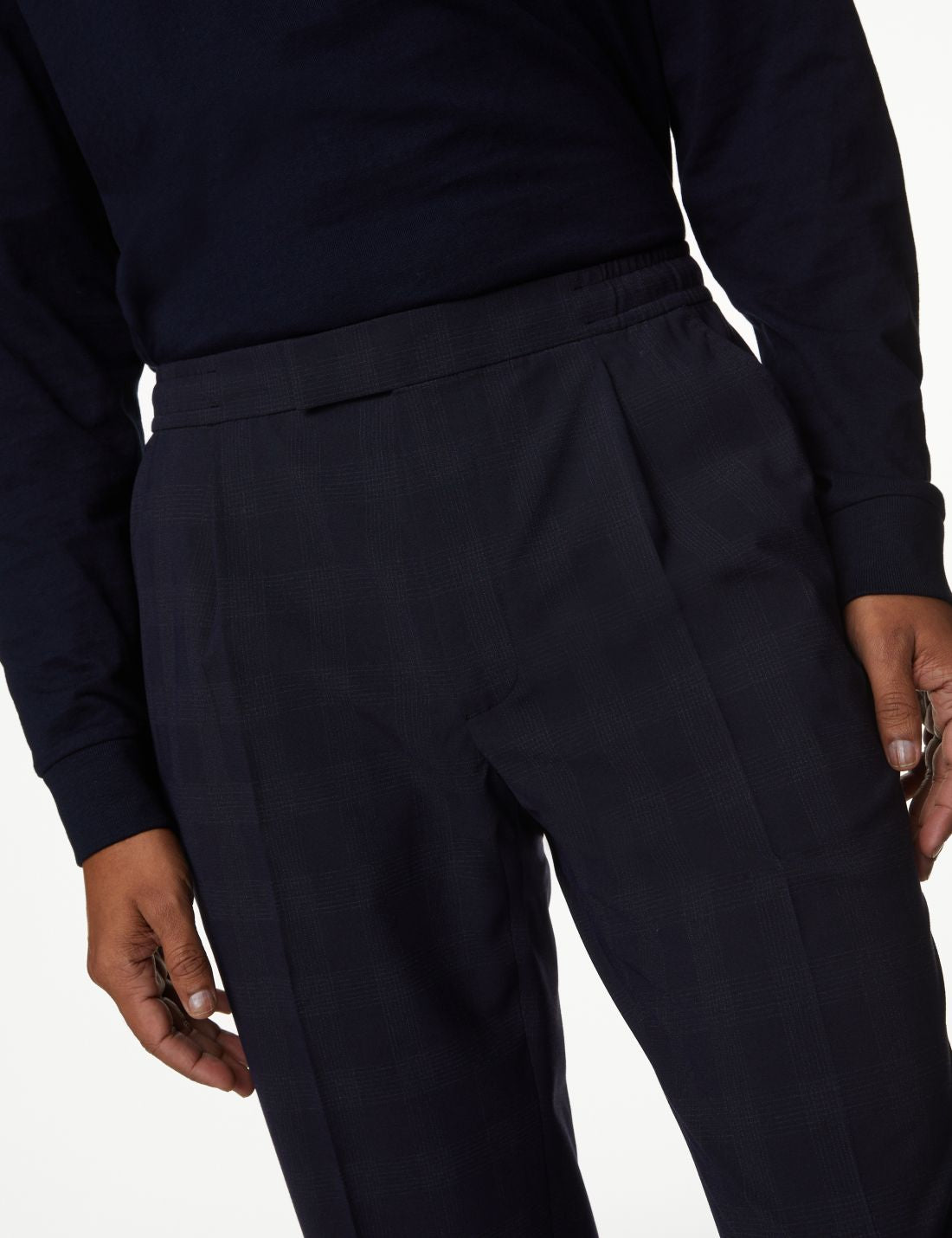 Tailored Fit Ekose Desenli Pantolon