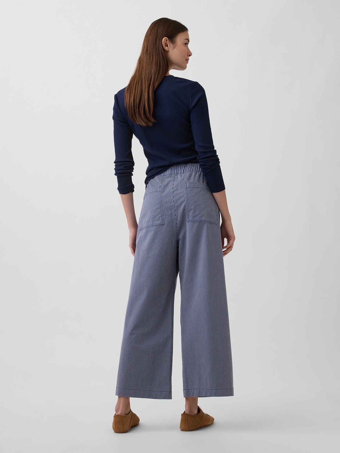 Mavi High Rise Baskılı Easy Wide-leg Khaki Pantolon