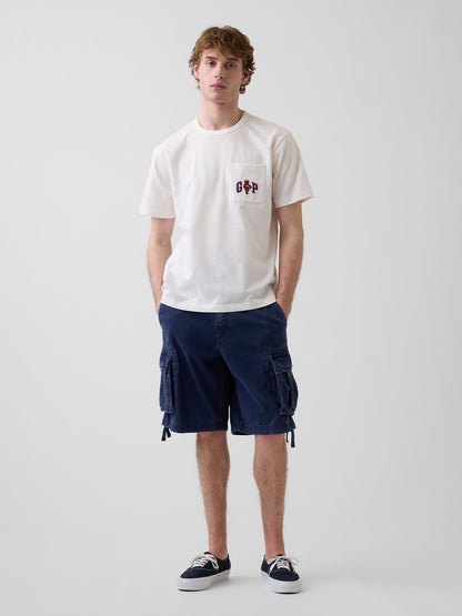 Beyaz Relaxed Branan Bear Logo T-shirt