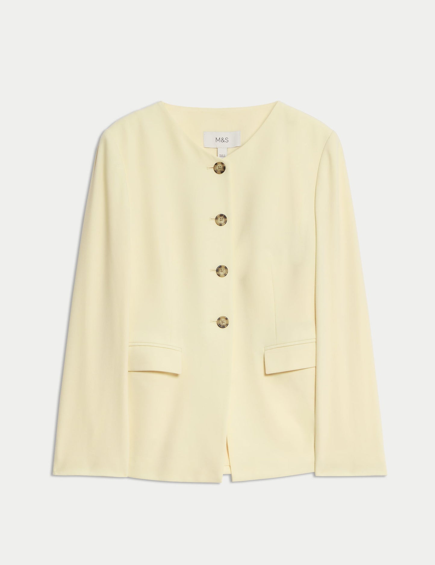 Özel Dikim Yakasız Blazer Ceket