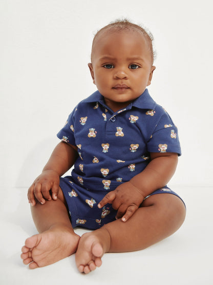 Mavi Baby Brannan Bear Pique Polo Outfit Set