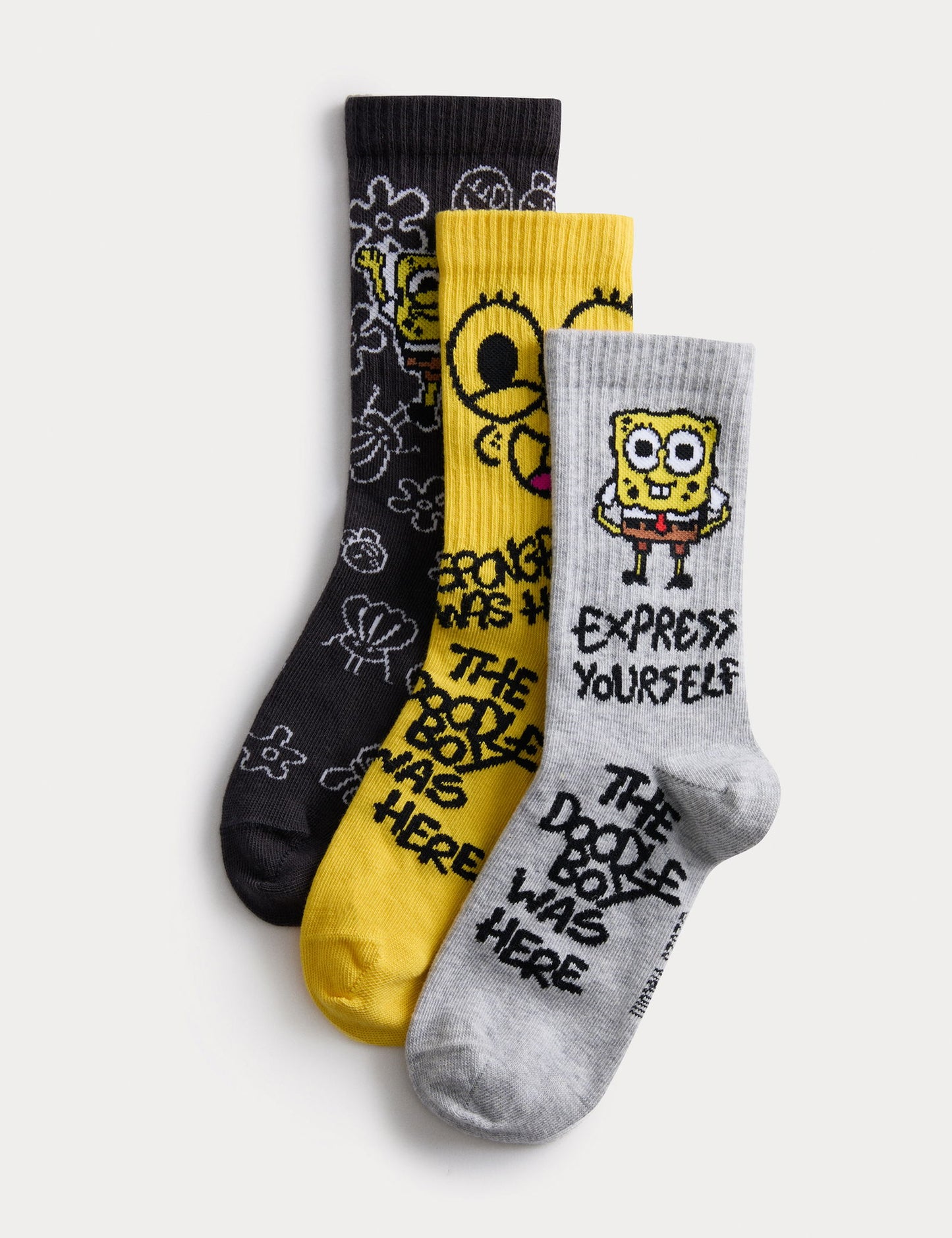 3'lü Spongebob Spor Çorabı