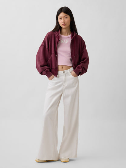 Açık Pembe Gap Logo Crop Atlet