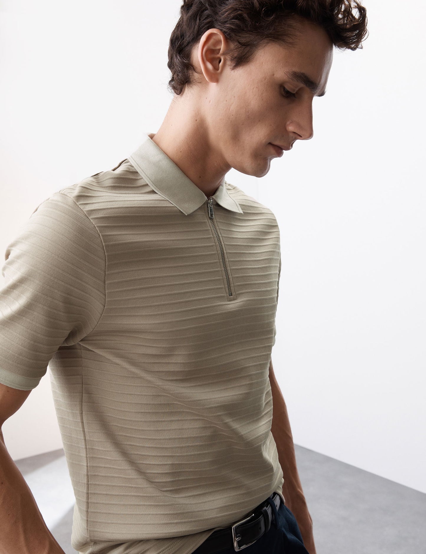 Regular Fit Pamuk Karışımlı Polo Yaka T-shirt