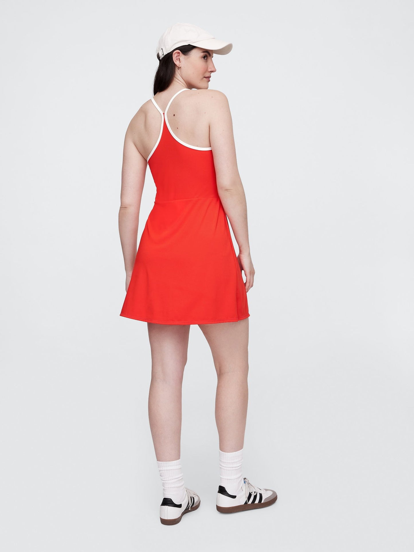 Kırmızı Racerback Mini Elbise