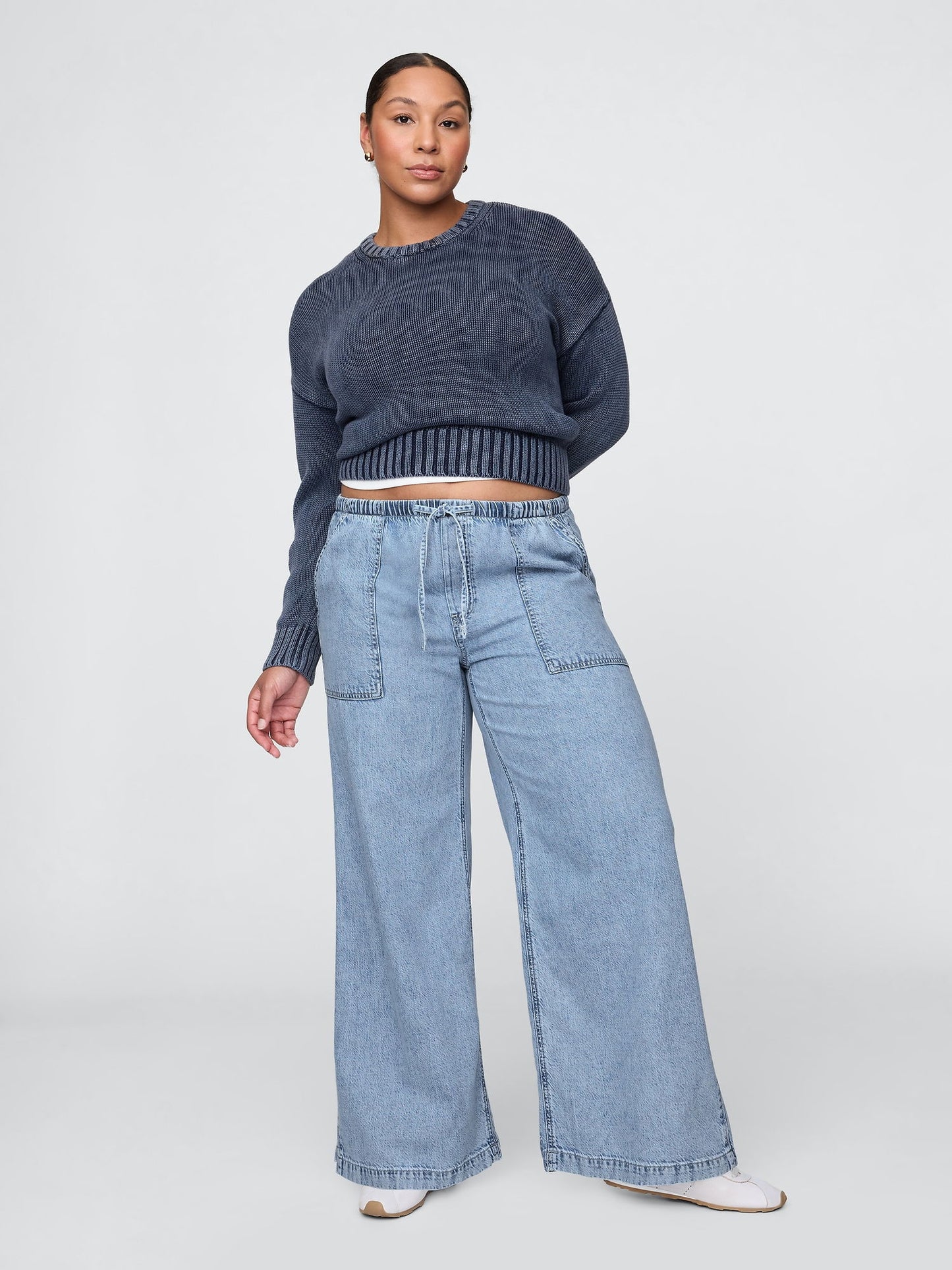 Mavi Mid Rise Ultrasoft Easy Baggy Jean Pantolon