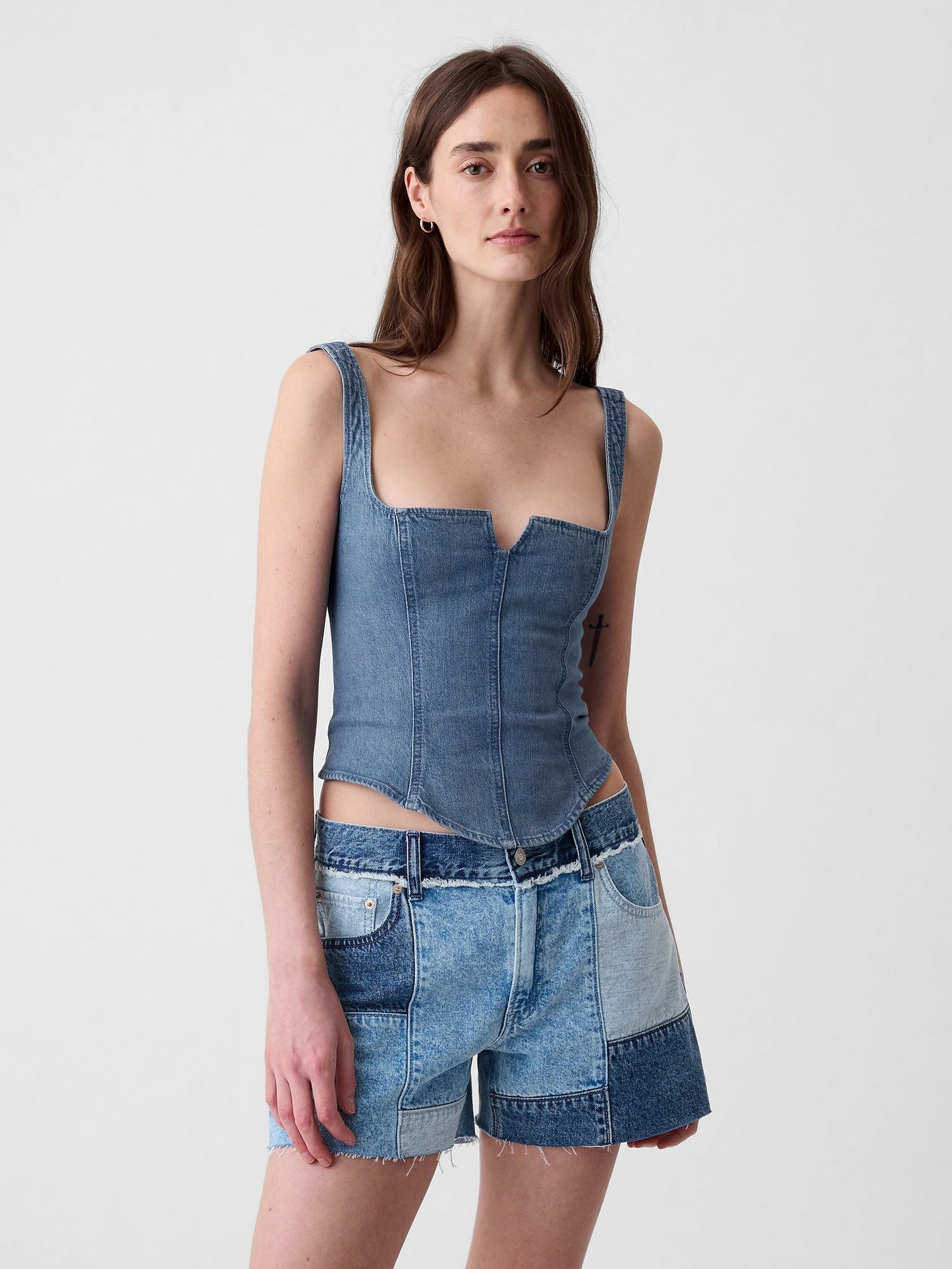 Mavi Denim Korsaj Üst