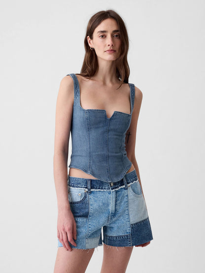 Mavi Denim Korsaj Üst