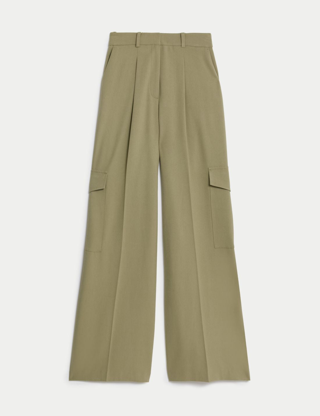Regular Fit Wide Leg Kargo Pantolon