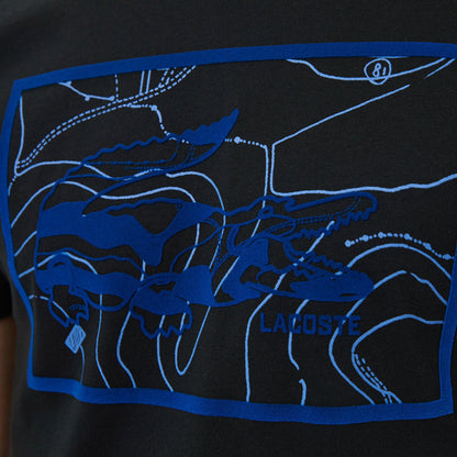 Lacoste Erkek Regular Fit Bisiklet Yaka Siyah T-shirt