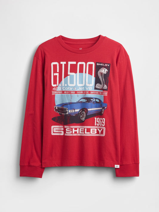 Kırmızı Relaxed Grafik Baskılı T-shirt
