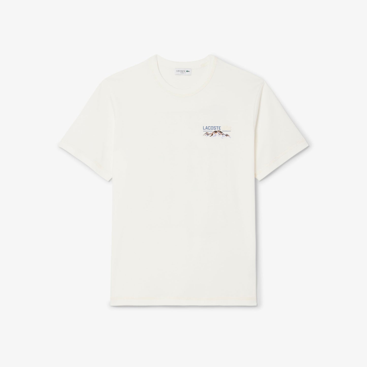 Lacoste Erkek Classic Fit Bisiklet Yaka Beyaz T-shirt