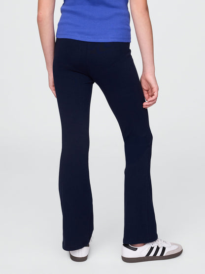 Lacivert Organik Pamuk Flare Legging Tayt