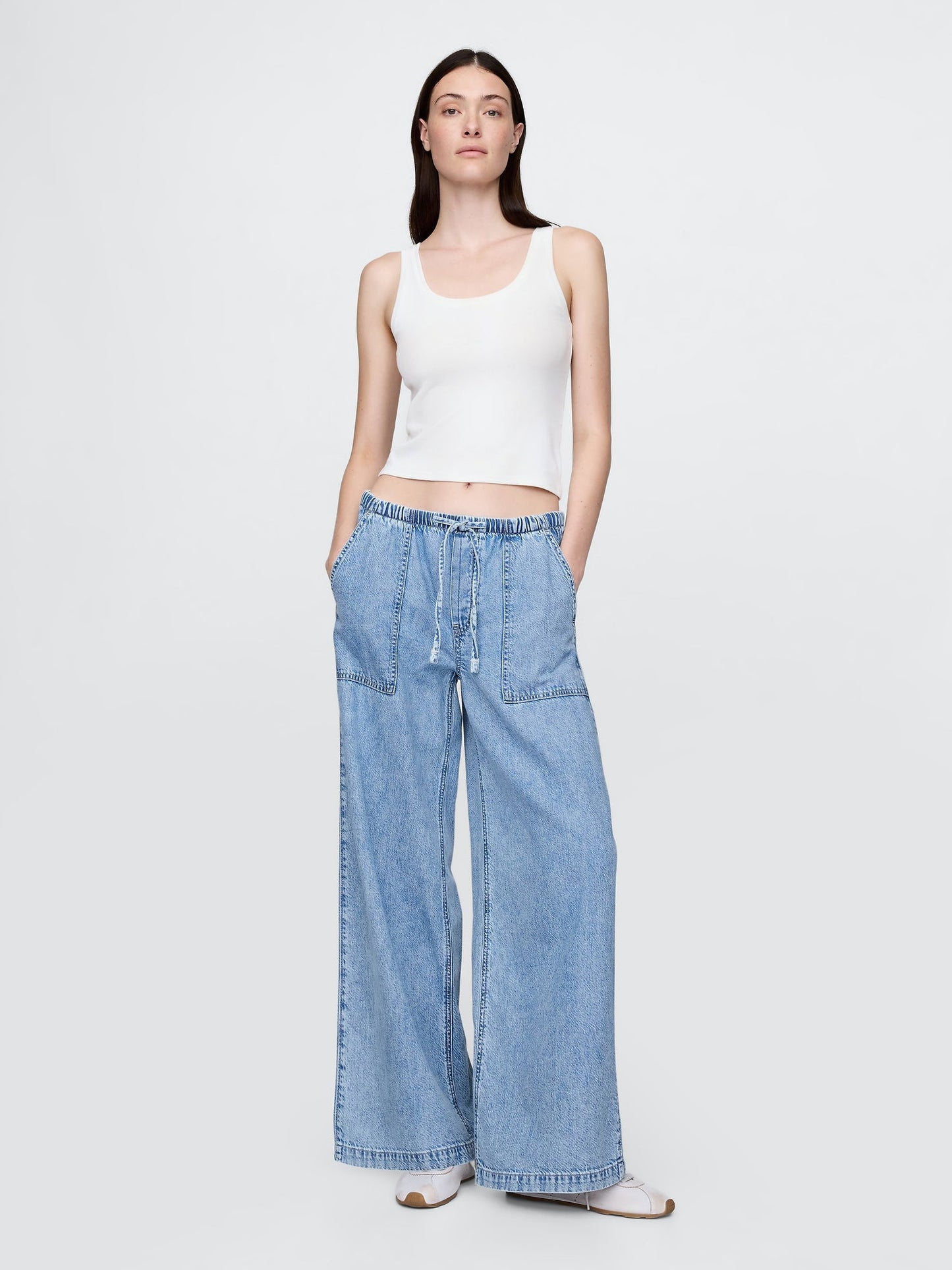 Mavi Mid Rise Ultrasoft Easy Baggy Jean Pantolon