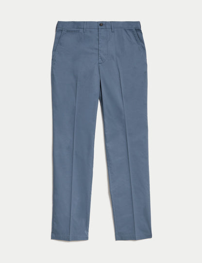 Regular Fit Hafif Dokulu Chino Pantolon