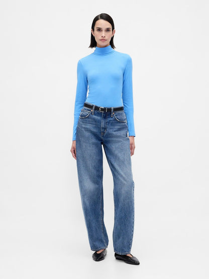 Açık Mavi Featherweight Turtleneck T-shirt