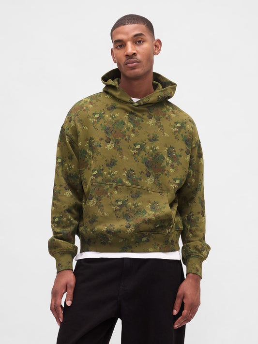 Yeşil Heavyweight Oversized Kapüşonlu Sweatshirt