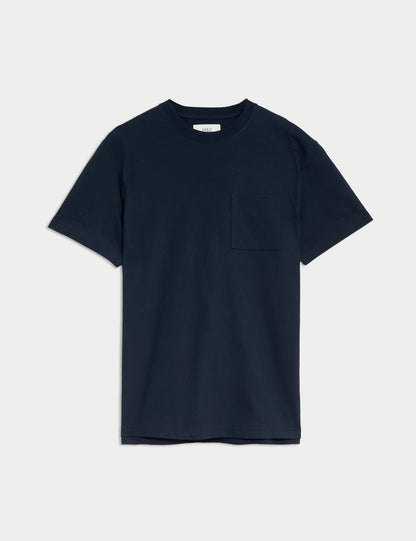 Saf Pamuklu Kısa Kollu T-shirt