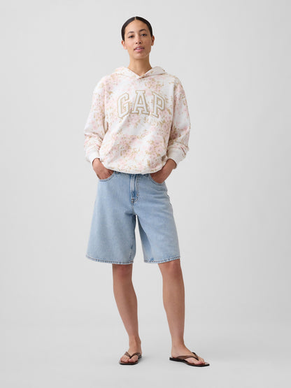 Beyaz Relaxed Gap Logo Sweatshirt
