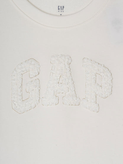 Kırık Beyaz Gap Arch Logo Sweatshirt Elbise