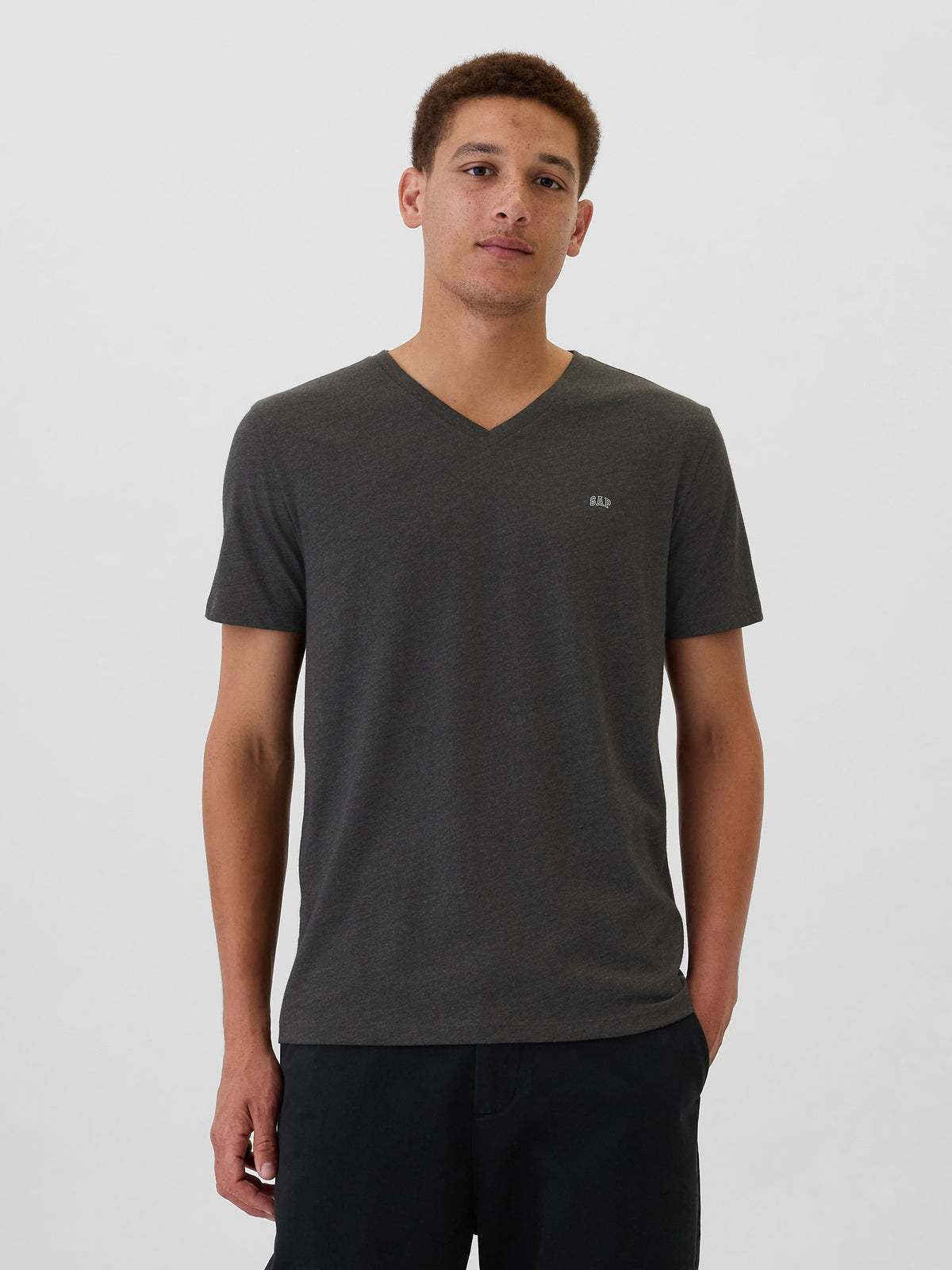 Siyah Gap Logo Everyday Soft T-shirt