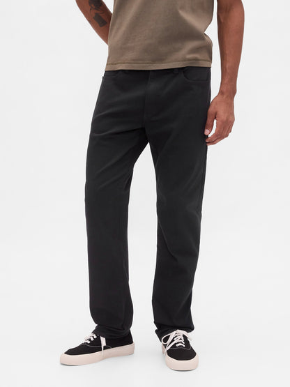 Siyah Straight Fit City Jean Pantolon