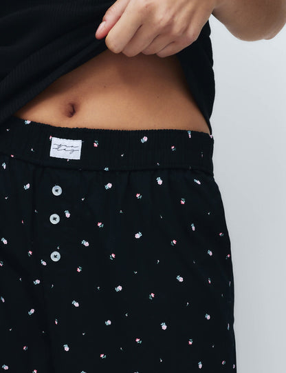 Çiçek Desenli Pijama Altı