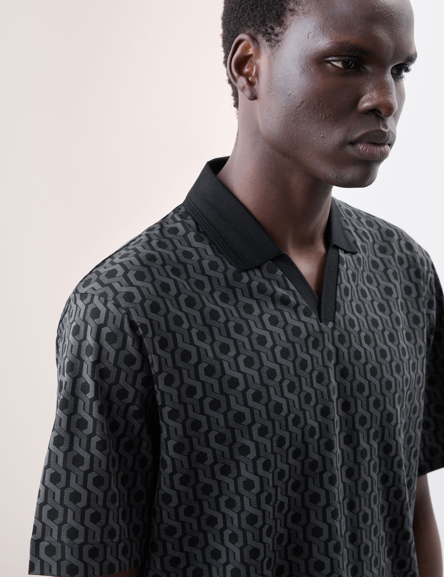 Saf Pamuklu Supima:registered: Desenli Polo T-shirt