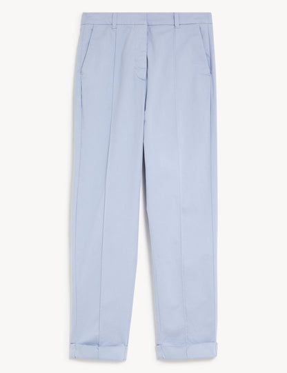 Slim Fit Crop Chino Pantolon