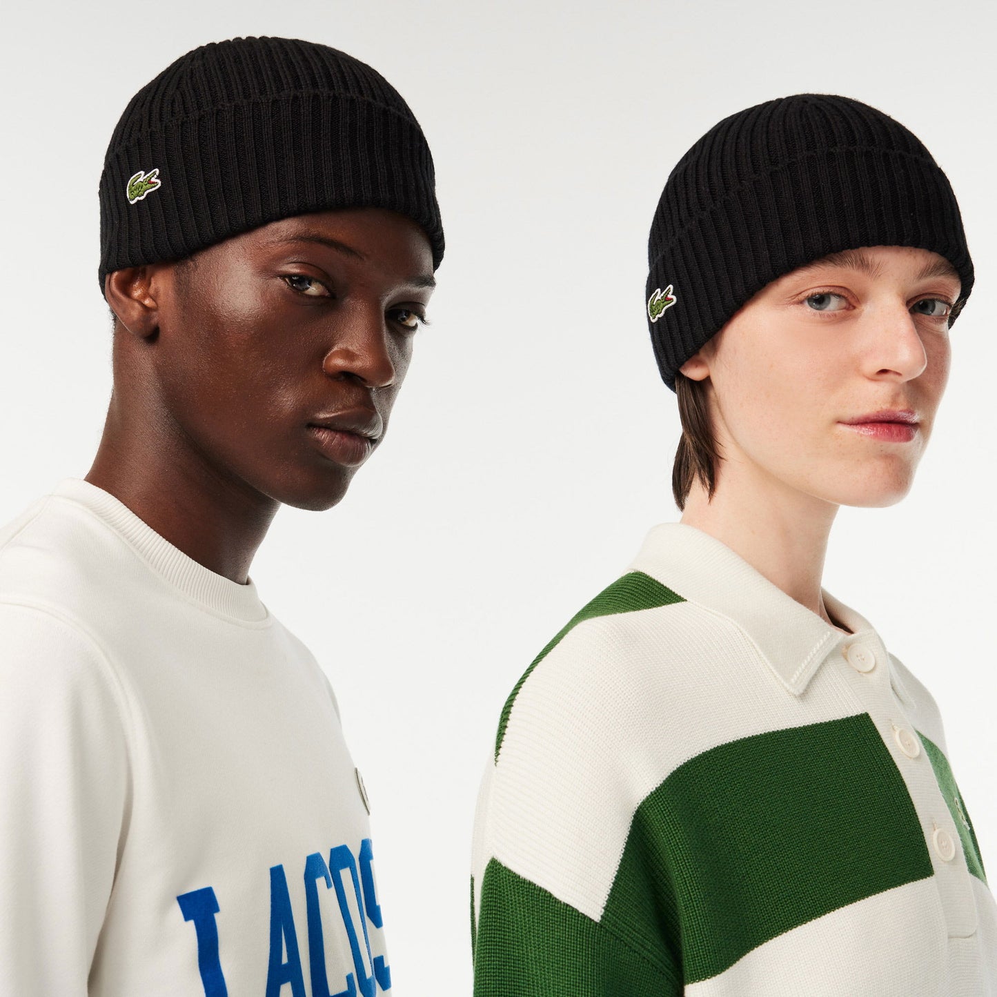 Lacoste Unisex Yün Siyah Bere