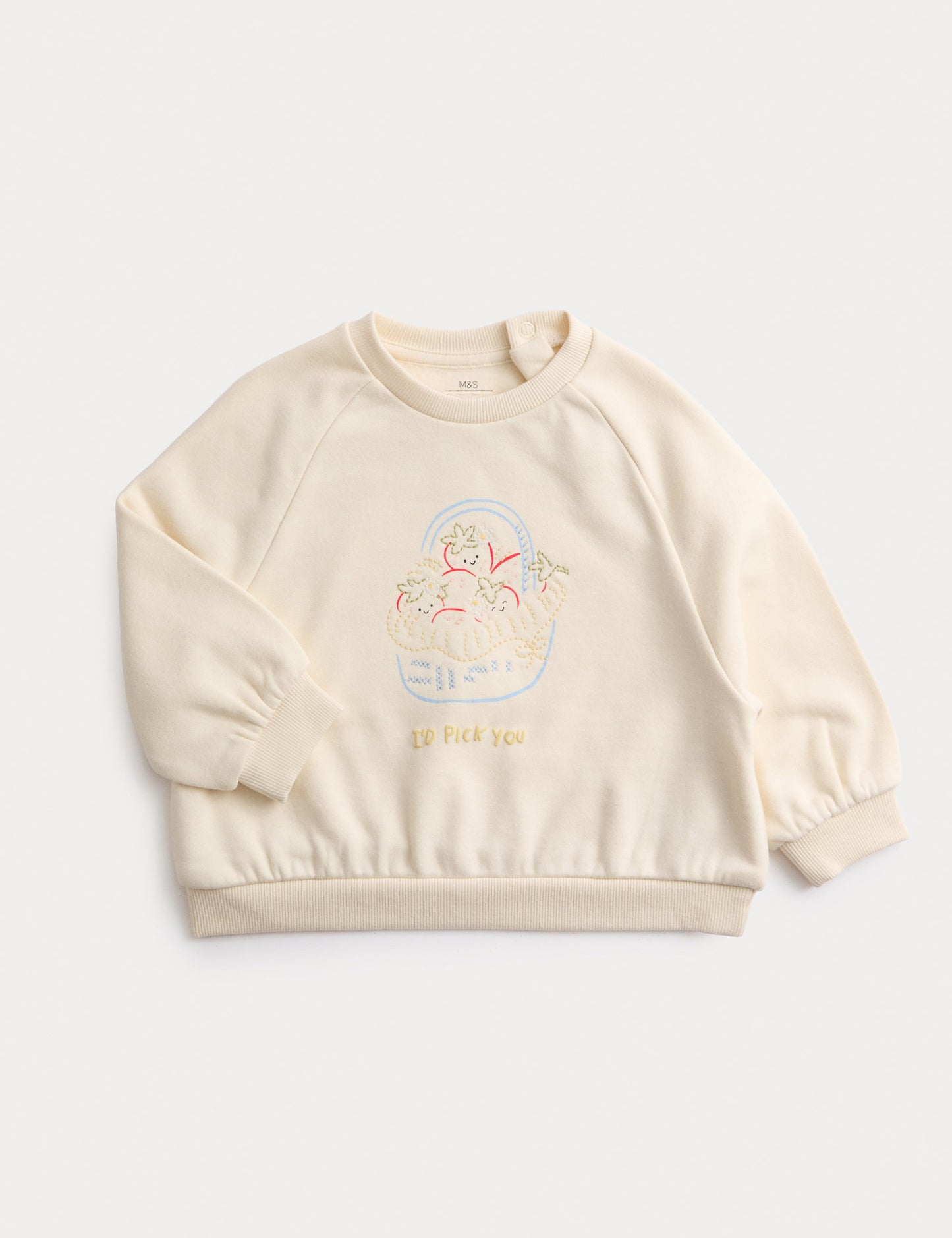 Saf Pamuklu Sweatshirt