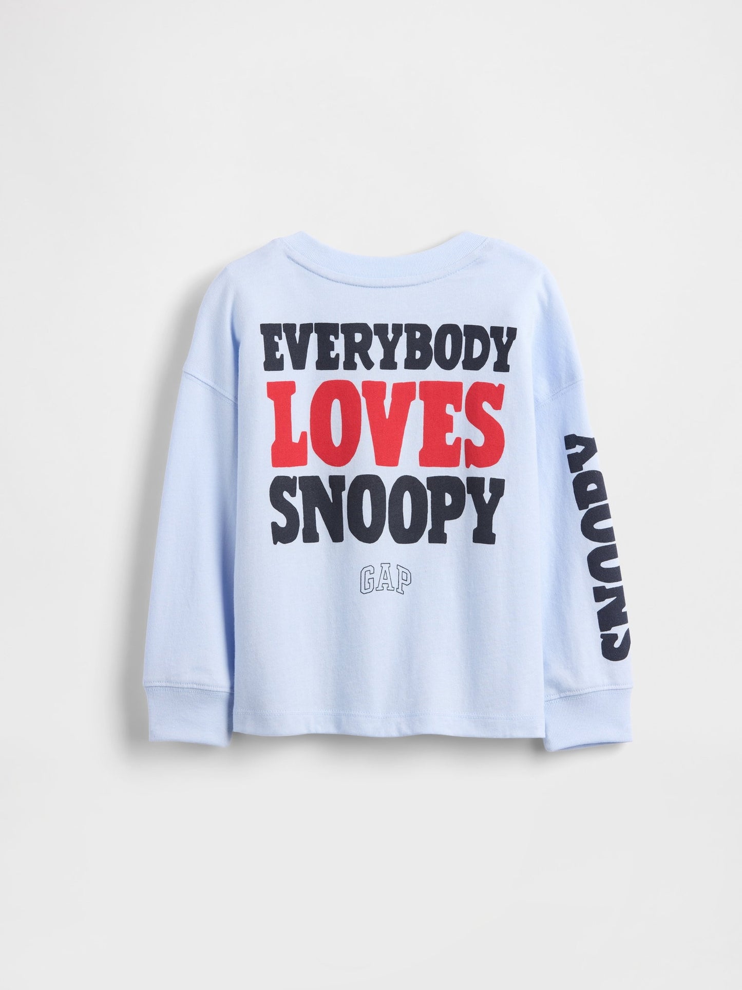 Açık Mavi Peanuts Grafik Baskılı T-shirt