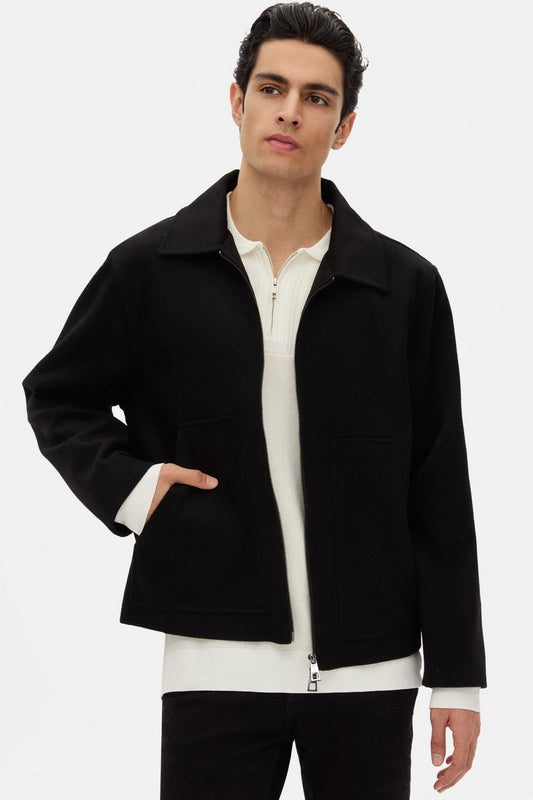 Tween Relaxed Fit Siyah Düz Mont