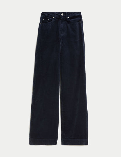 Kadife Wide Leg Pantolon