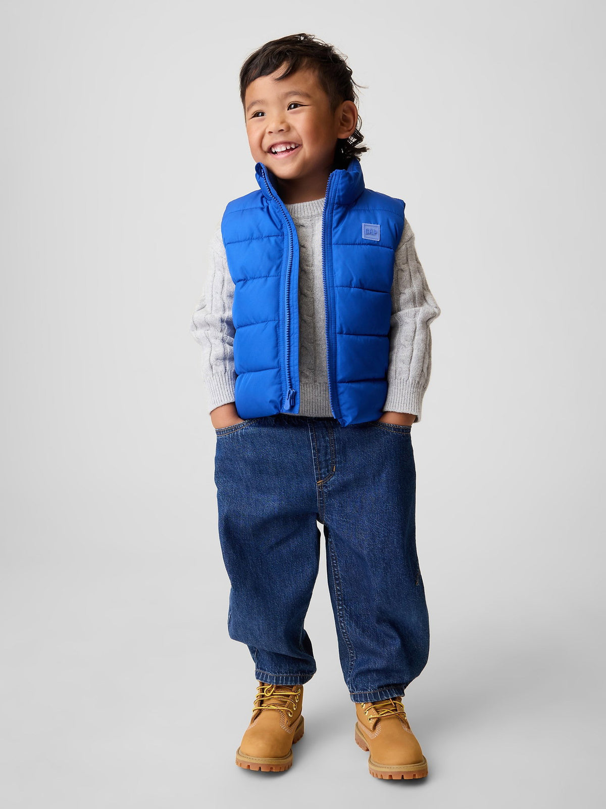 Kobalt Mavisi Puffer Şişme Yelek