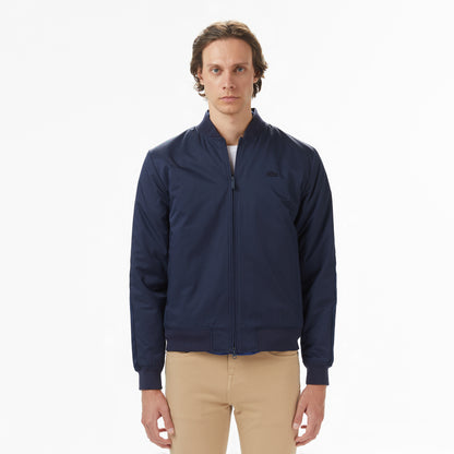Lacoste Erkek Dik Yaka Lacivert Bomber Ceket