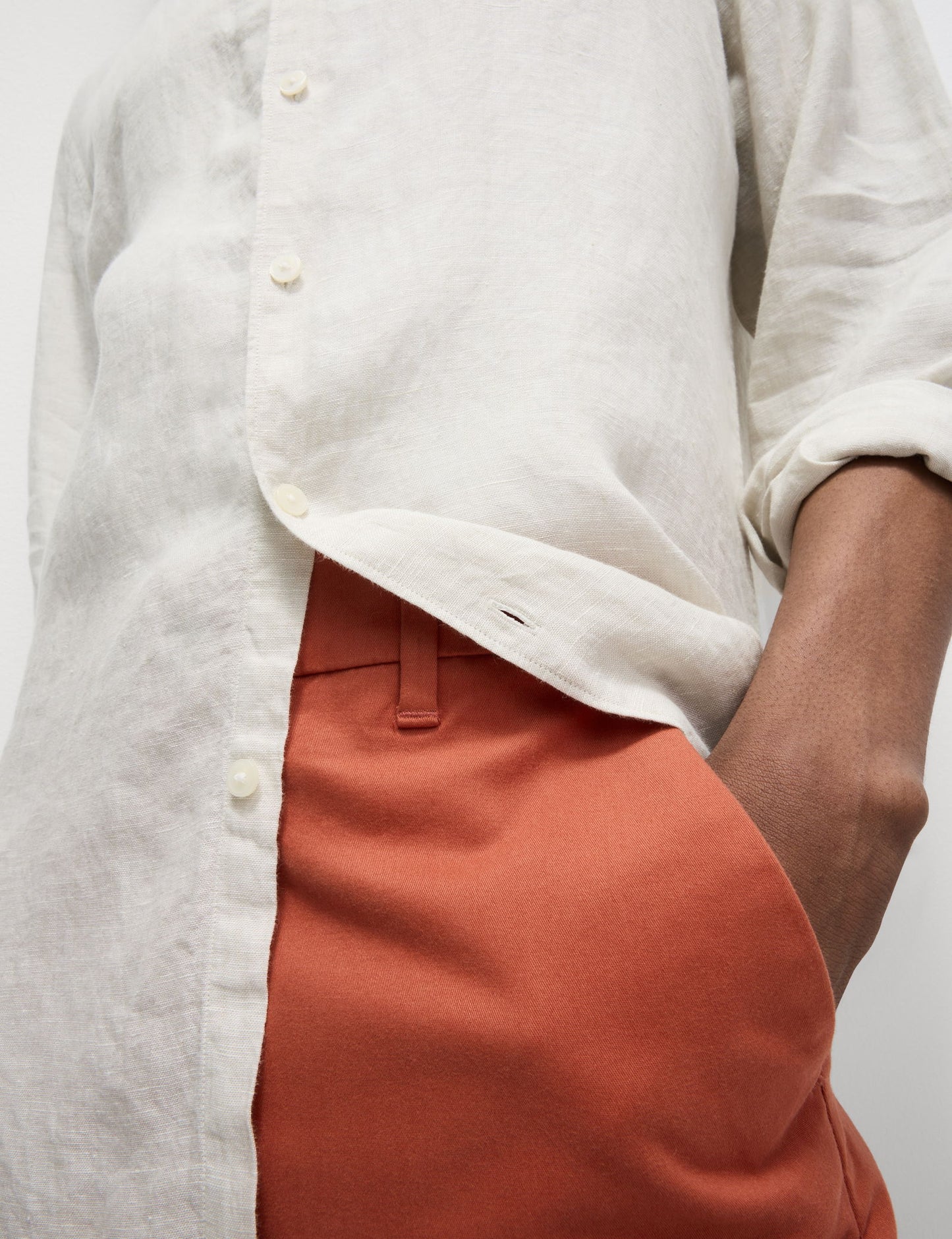 Regular Fit Streç Chino Şort