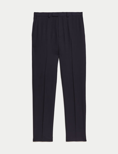 Regular Fit Saf Yün Takım Pantolonu