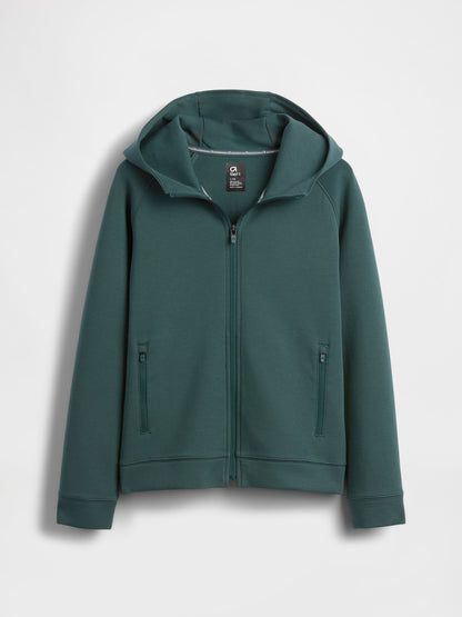 Yeşil Gapfit Teknolojik Fermuarlı Sweatshirt