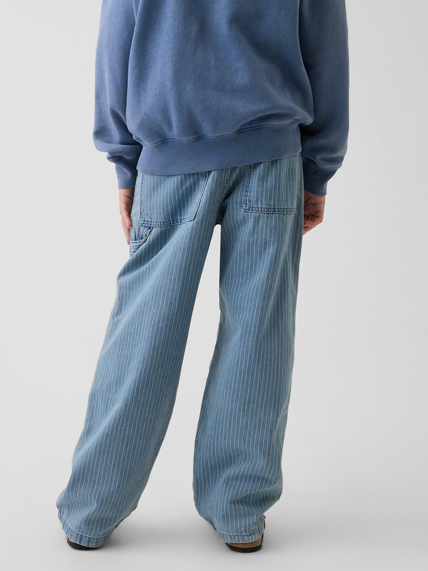 Mavi Kids Baggy Çizgili Iki Dikişli Carpenter Jean Pantolon