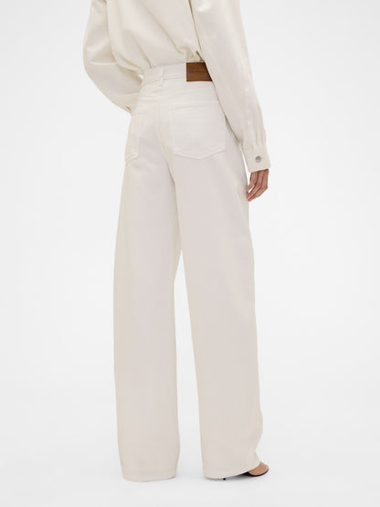 Beyaz Gap × Victoria Beckham High Rise Arc Jean Pantolon