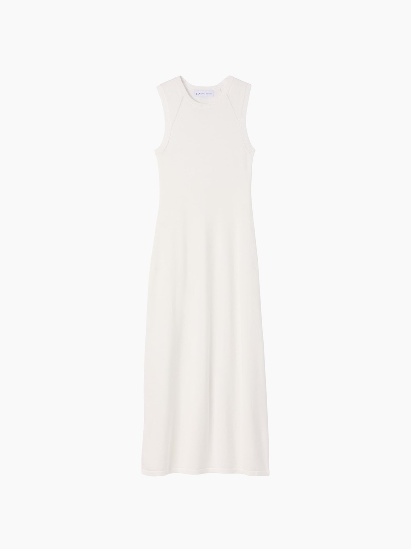 Beyaz Gap × Victoria Beckham Triko Maxi Elbise