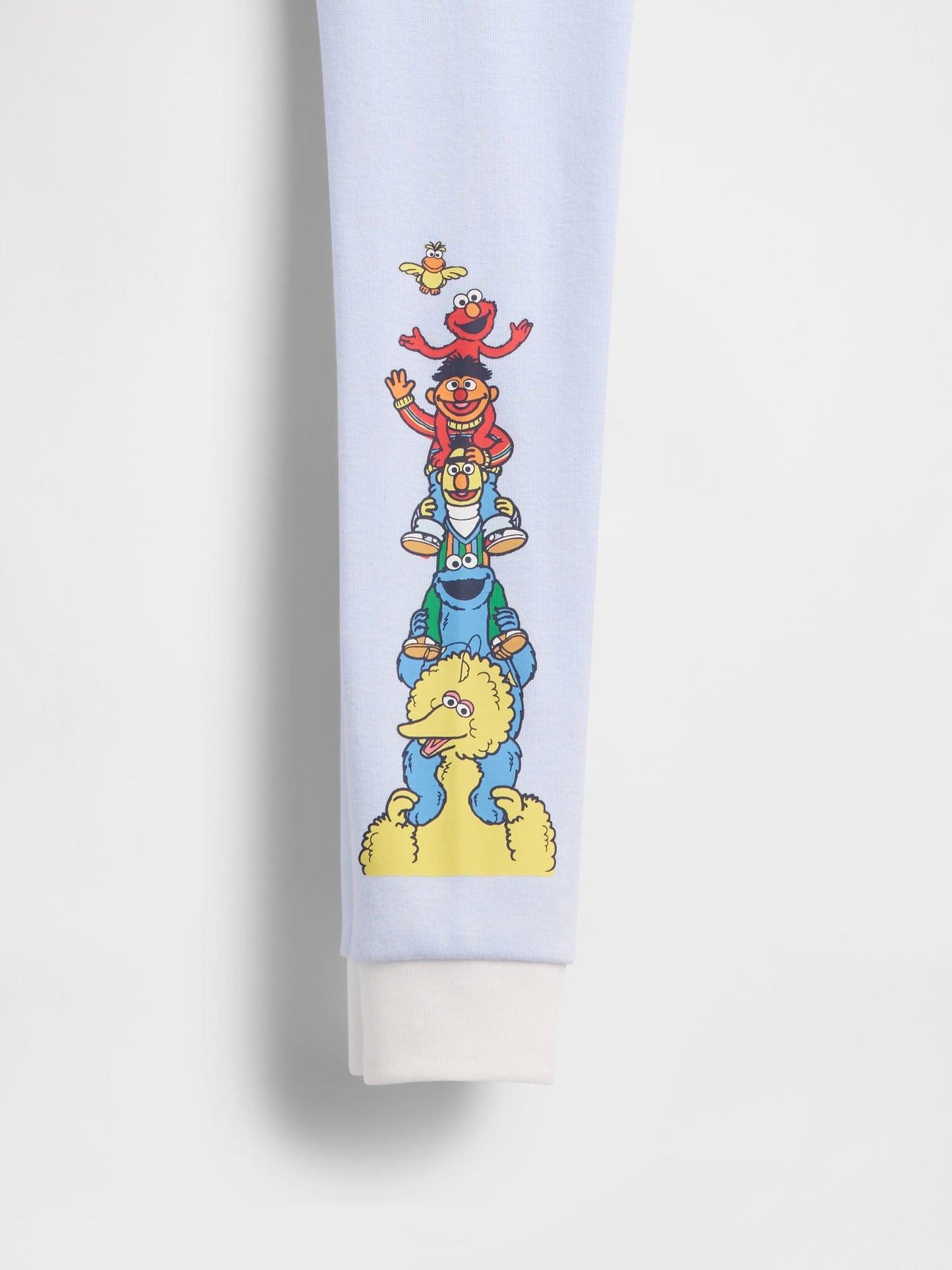 Açık Mavi Sesame Street %100 Organik Pamuk Pijama Takımı
