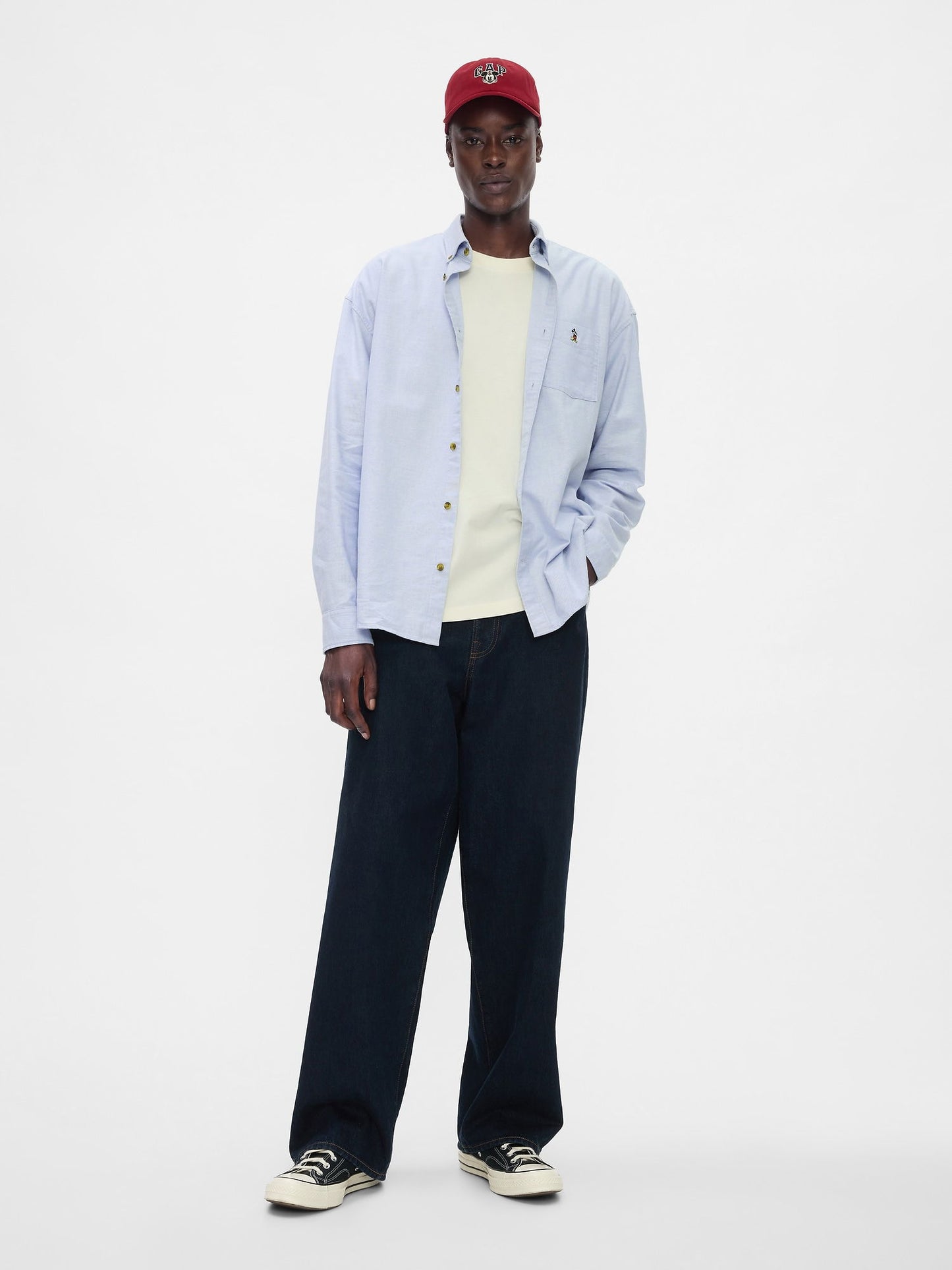 Mavi Gap × Disney Oversize Oxford Gömlek