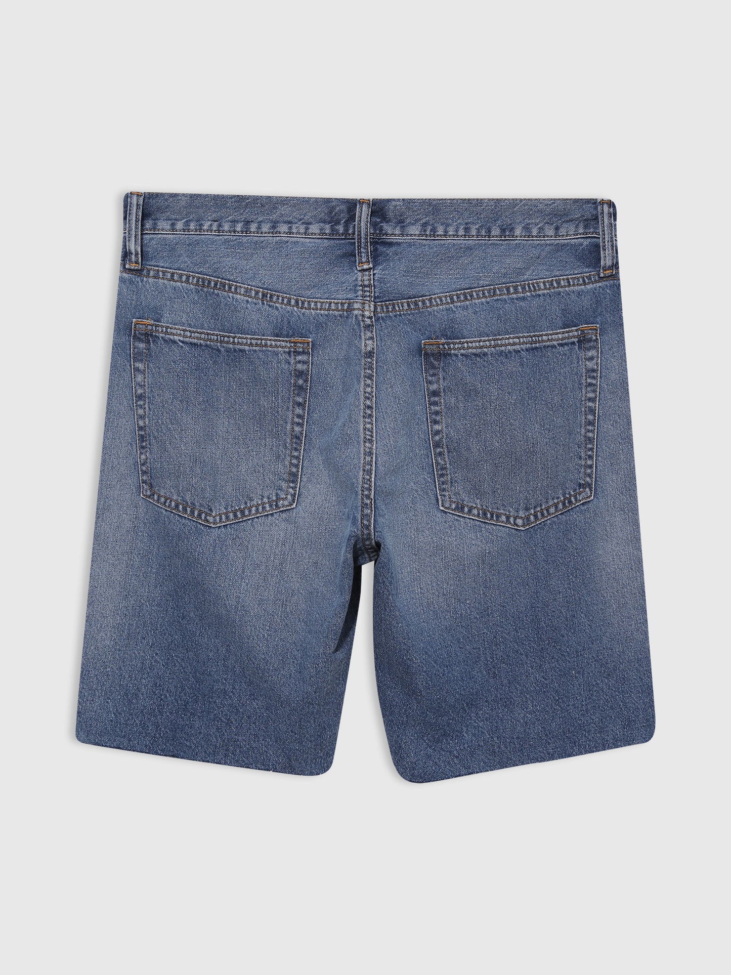 Mavi Straight Denim Şort
