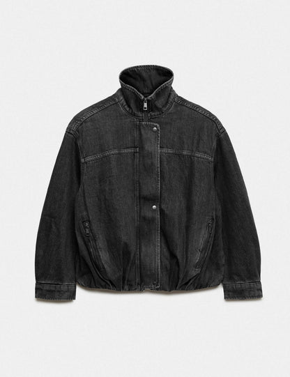 Denim Biker Ceket