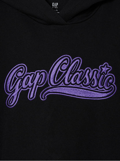 Siyah Vintagesoft Oversized Gap Logo Sweatshirt Elbise